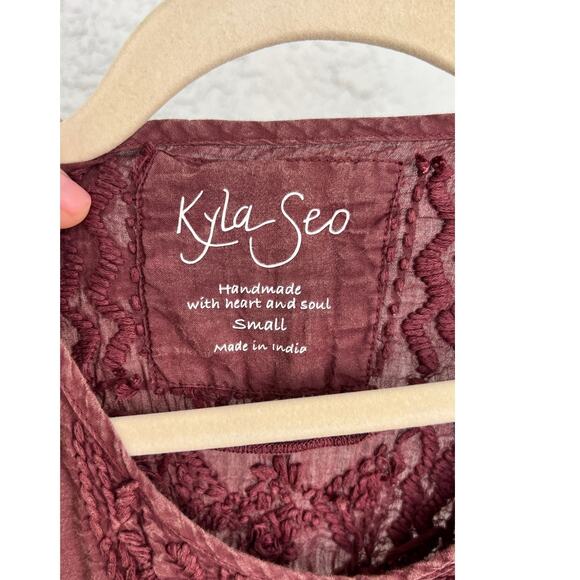 NWT Anthropology by Kyla Seo Blouse Pink Oversized - Picture 5 of 15